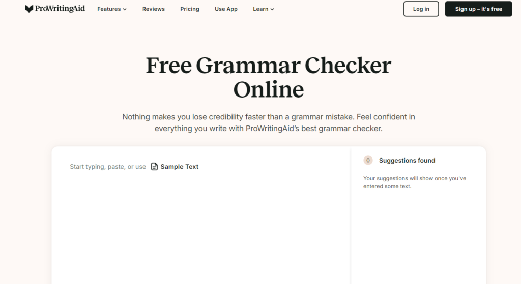 ProWritingAid online proofreading tool