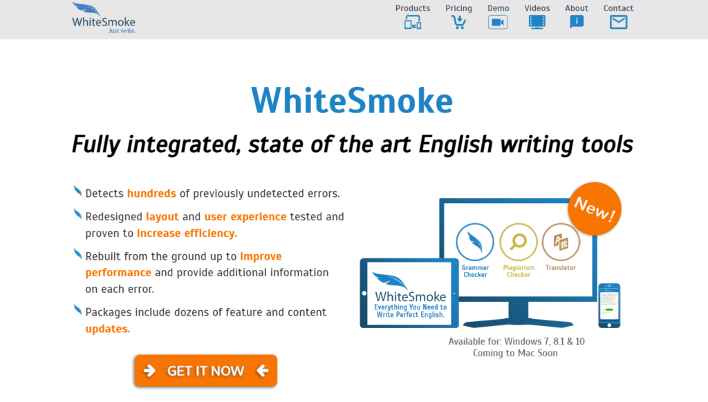 White Smoke online content editing tool